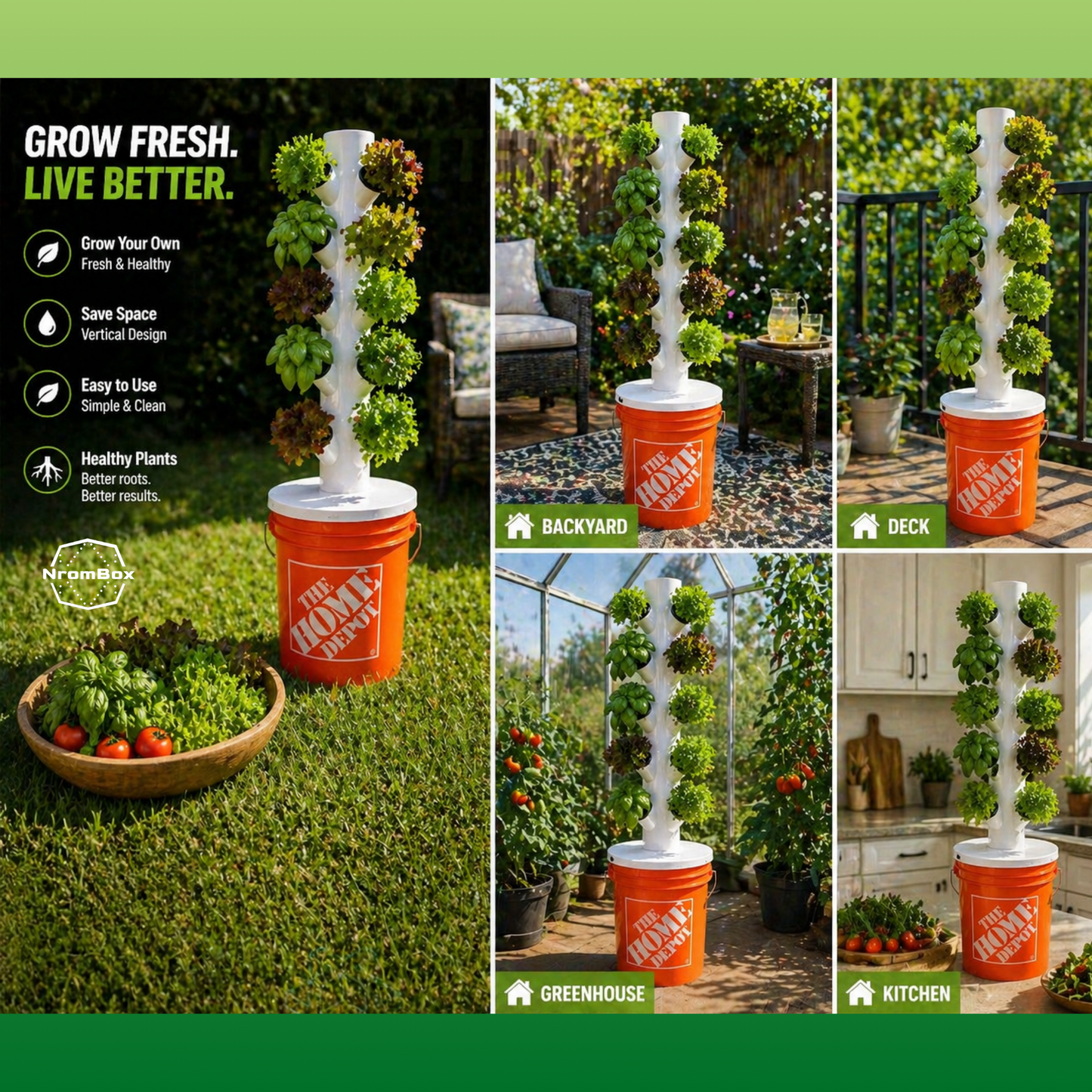 2” Net Pot Holder (18 Pack) – Snap-Fit for 4” PVC | Made in USA